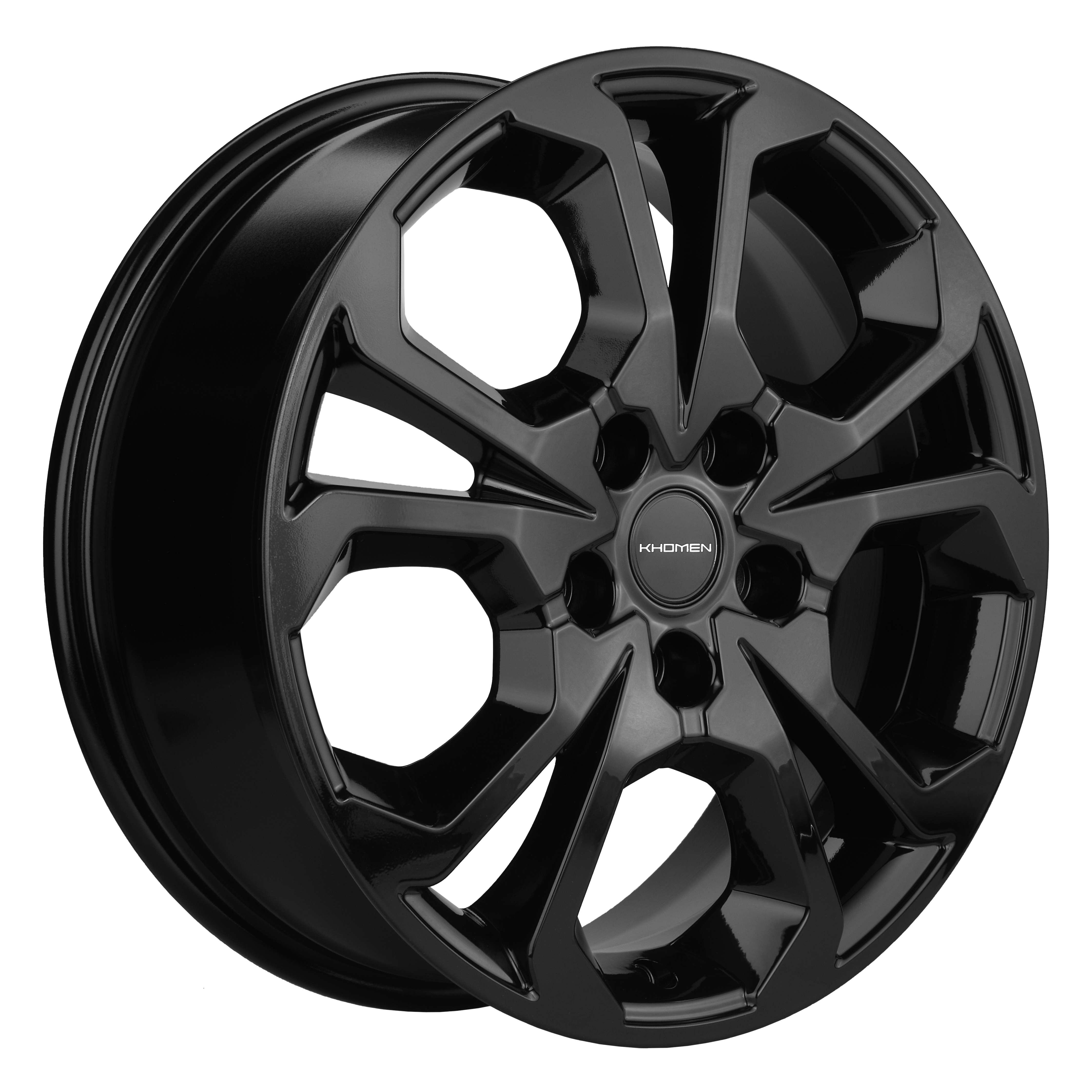 Khomen KHW1711 Black 5*114,3 6.5xR17 ET45 DIA54.1 в KOLOBOX